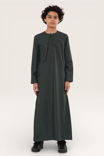Kinderen jongens groene Ramadan Eid Marokkaanse Jubba gewaad moslim Djellaba Thobe LFS-K-TT008