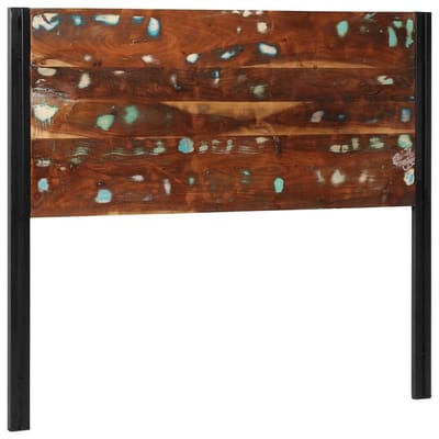 vidaXL - Hoofdeinde - 120 - cm - massief - gerecycled - en - ijzer