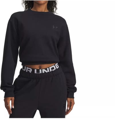 Under Armour, UA Icon Vida Flc Crew 6003675-004, 6003675-004, Female, Black Under Armour UA Icon Vida Fleece Crew Dames Sweatshirt Zwart 6003675-004