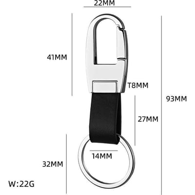 Boucle de ceinture créative en cuir porte-clés en métal à la mode et simple boucle de ceinture pour homme porte-clés de voiture petit cadeau