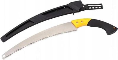 Gebogen Zaag - Handzaag Takken - Tuinonderhoud Snoeien - Ergonomische Handgreep - 200 Gram - Grijs