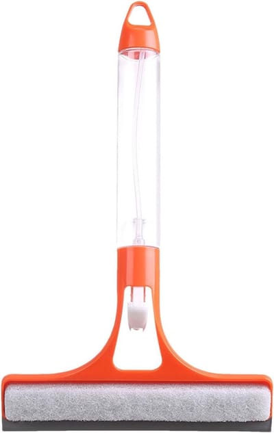 Reinigingswisser - Glasreiniger - Ramen Schoonmaken - Spray Wissen Schrapen - 20 x 32 cm - Oranje