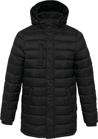 Kariban Lichte herenparka met capuchon K6128 - Black - S