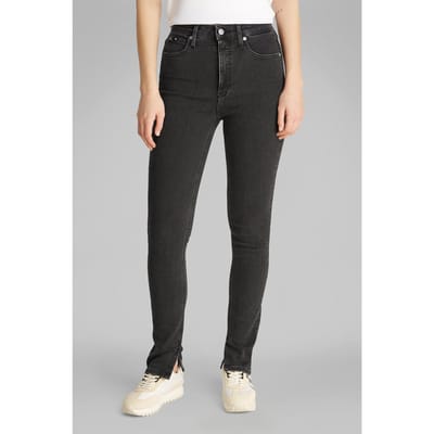 Calvin Klein High Rise Skinny Jeans Denim Black Taglia: W26L32 | Pantaloni skinny Outlet | Donna | Nero