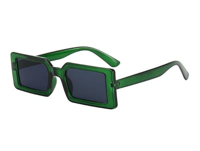 Vierkante Dames Zonnebril Vintage - Groen