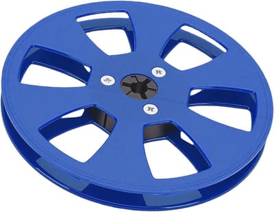 Lege Bandspoel - Opwikkelspoel Tape - Analoge Opnames - 6-Gats Gebalanceerd - 5 Inch Diameter - Blauw