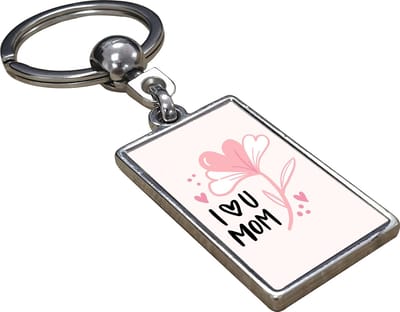 I Love u Mom - Sleutelhanger - Cadeau - Verjaardag - Kerst - Kado - Valentijn- Moederdag - Moederdag cadeautje - Moederdag cadeau voor mama