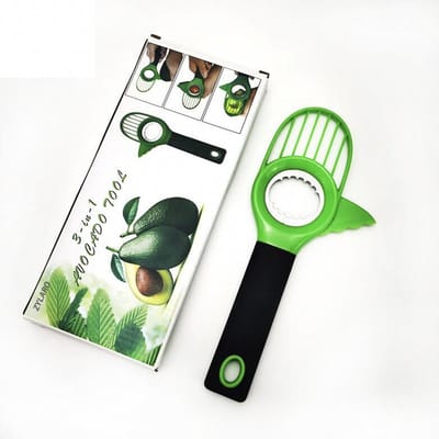 ZYLARO 3-in-1 Avocado Snijder - Avocado snijder en ontpitter - met verbeterde roestvrijstalen ringbladen