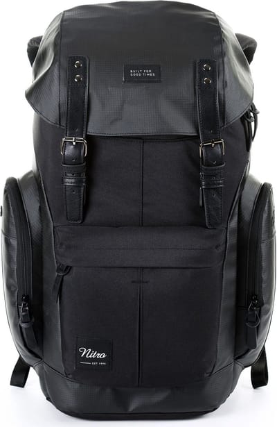NITRO Vrije tijd rugzak Rugzak met laptopvak Daypacker Backpack 32L Tough Black Zwart
