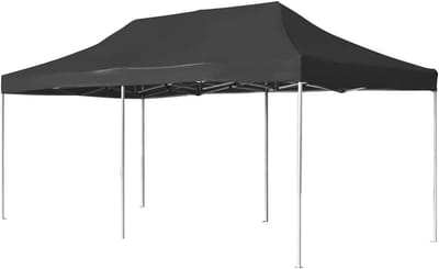 Partytent Opvouwbaar - Paviljoen Tent - Buitenfeesten Organiseren - Waterdicht UV-bescherming - 6 x 3 meter - Antraciet