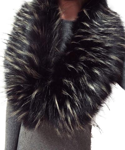 Dames Sjaal - Nepkraag - Winter Warmte - Zachte Pluche - One Size - Ecrù
