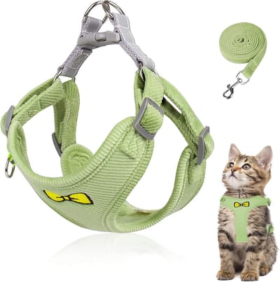 Lexium Kattenharnas - Kattentuigje met looplijn - Katten harnas - Kattenharnas met leiband - Kattenharnas met looplijn - Kattenlijn - Kattentuig