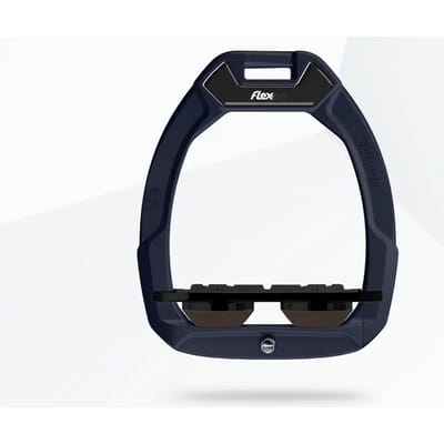 Veiligheidseisen voor paardenrijden Plat Grip Aluminium/Zwart/Bruin Flex-On Safe-On