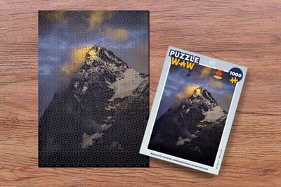 Puzzel Bewolkte Eiger bij zonsondergang in Zwitserland - Legpuzzel - Puzzel 1000 stukjes volwassenen