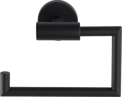 WENKO Toiletrolhouder Bosio RVS zwart mat - WC Rolhouder - Toiletpapier houder