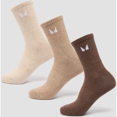 MP Unisex Crew Socks (3 Pack) - Neutral - UK 2-5