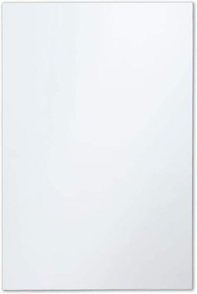Schuine Rechthoekige Wandspiegel 60x75 cm - Frameloos met Gepolijste Rand voor Badkamer of Hal