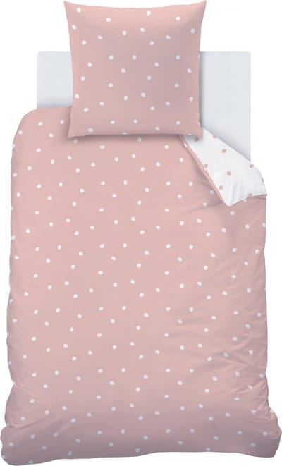 Matt & Rose Dekbedovertrek Pink Spots - Eenpersoons - 140 x 200 cm - Katoen