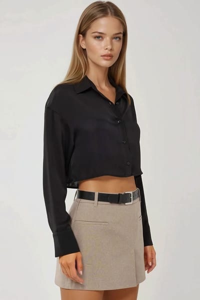 Geweven Mini Skort