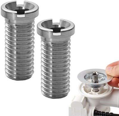 Dailygoods- Afvoerventiel Robuuste Structuur - Holle Schroef 35 mm - Afvoerzeef - Antislip Rotatieproces - Roestvrij Staal - Betrouwbare Afdichting - Afvoerplug