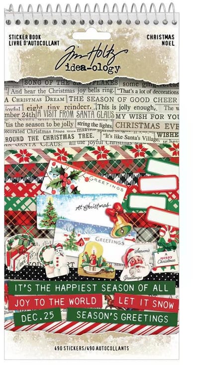 Idea-ology Tim Holtz - Christmas Sticker Book (TH94451)