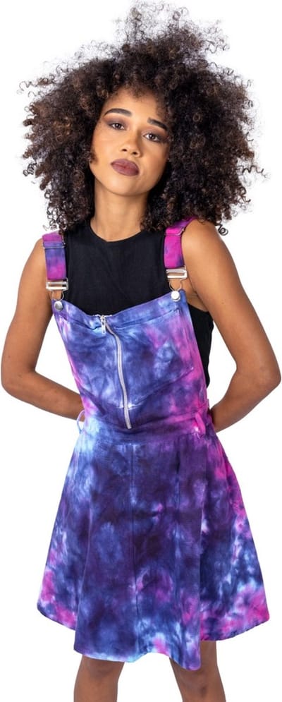 Heartless Monet Pinafore Dress Korte jurk meerkleurig S - Katoen - Rock wear