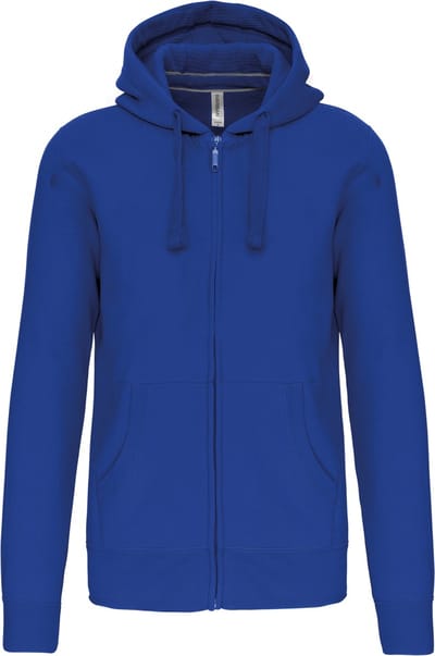 Kariban Hooded Sweater Met Rits K454 - Light Royal Blue - M