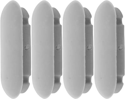 Toiletbril Bumper Pads - Stoel Afstandhouders - Badkamer Upgrade - Zachte Kunststof - 45x18 Millimeter - Grijs