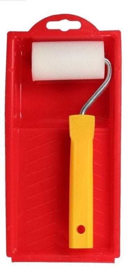 Benson 3-delige lakset - verfroller, verfbeugel en verfbakje - rood