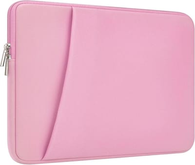 Draagbare laptop sleeve voor 15-16 inch laptops, schokbestendig en met voorvak, ideaal voor MacBook en Chromebook
