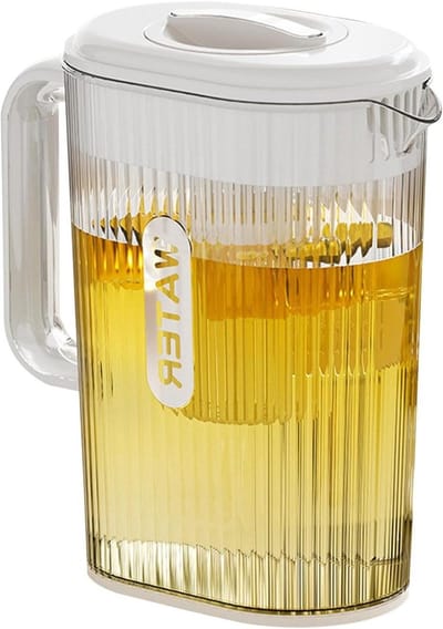 Waterkan Koelkast - Drankdispenser Kan - Dranken Serveren - Grote Capaciteit - 23.5 x 21.5 cm - Wit