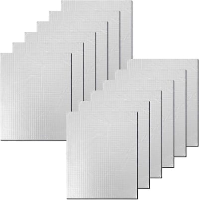 Car Isolatiemaat - Zelfklevend - Brandwerend - Vochtbestendig - 250 x 180 x 5 mm - 12 Stuks - Voor Voertuigisolatie - Koude Installaties