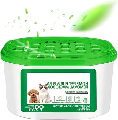 Haarverwijderaar Box - Stof Collector - Frisse Lucht - 360 Graden Werking - 400ml Inhoud - Wit