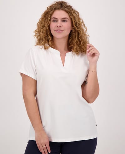 Je m'appelle Travelstof Top - Dames - Wit - Maat 52