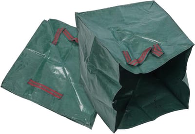Tuinafval Zakken - Opvangbak Handvatten - Tuin Opruimen - Opvouwbaar Ontwerp - 49.5 x 49.5 cm - Groen