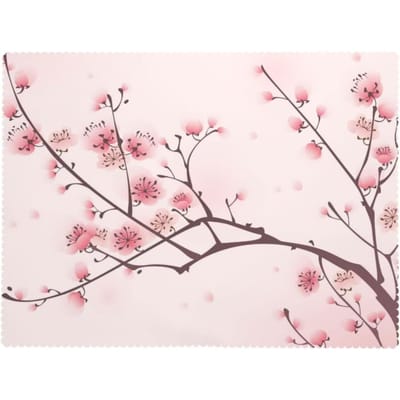 Kersenbloesem Tafelkleed, Roze Bloeiende Tak Boom Japanse Lente Stijl Sakura Bloeiende Bloem Wasbare Hoes voor Keuken 100x140cm