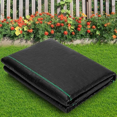 Onkruiddoek - Worteldoek Tuin - Onkruid Vrij - Waterdoorlatend Scheurvast - 2 x 10 meter - Zwart
