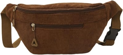 Verstelbare Heuptas met Rits en 2 Vakken, Unisex Crossbody Tas voor Outdoor, Sport en Reizen