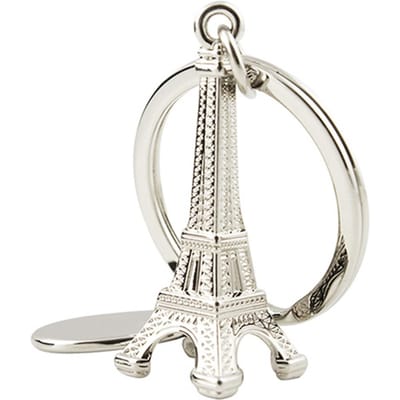 Sleutelhanger Mini Eiffeltoren Ontwerp Prachtig Ornament Hangende Tas Hanger voor Cadeau white