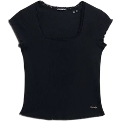 Superdry - Athletic Essentials T-shirt met vierkante hals - Dames - T-shirts
