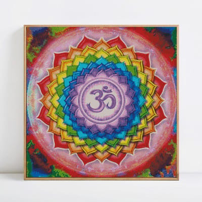 Mandala Diamond Painting Diamond Mozaïek Volledige Weergave Bloemen Diamond Borduurwerk Natuur Afbeeldingen 30x30
