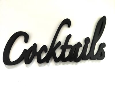 3D Cocktails sign Muur Decor, cocktails decoratie keuken, Home Muur Decor, 3D letters, wall art, keukeninrichting