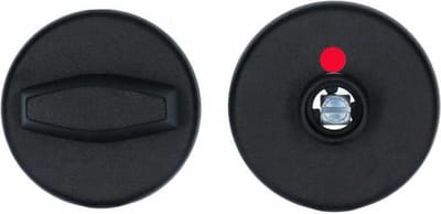 VEILIG - Badkamer-toilet rozet - Rond - 55mm - Zwart