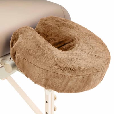 ZenGrowth® Hoofdsteunhoesje Microvezel – Bruin – Zijdezacht & Sneldrogend – 280 gram/m² – Elastisch – Universele Pasvorm – Geschikt Voor Massagetafel & Massagestoel – Hygiënisch