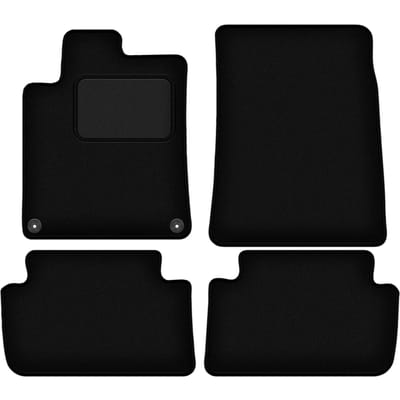 Zwarte veloursmatten voor: Citroen C5 I sedan, stationwagen (2001-2008)