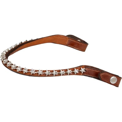 Voorhoofdband voor paard met stervormige kristallen Acavallo