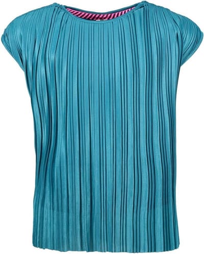 B-Nosy Meisjes t-shirts & polos B-Nosy Girls plisse top Dark Ocean 116