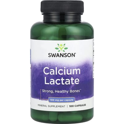 Calciumlactaat, 100 mg, 100 Capsules