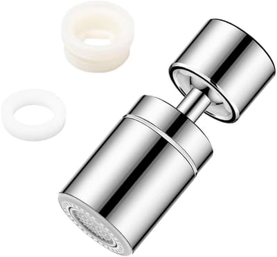 Dailygoods - Keukenkraan Aerator - 360° Rotatable - 2 Sprayer Modes - Universele Tap Adapter - Silver - Vervangingsonderdeel - Geschikt voor Keuken -...