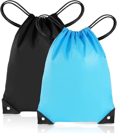 Grote waterdichte sporttas met trekkoord voor gym, zwemmen en reizen - Unisex backpack met ruime capaciteit